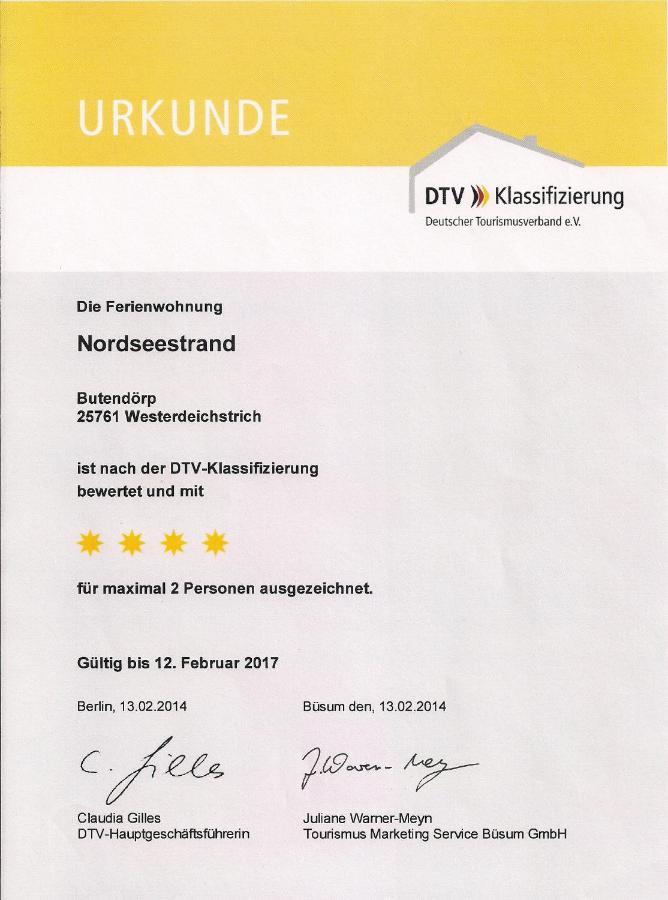 Fewo-Nordseestrand Apartamento Büsum Exterior foto